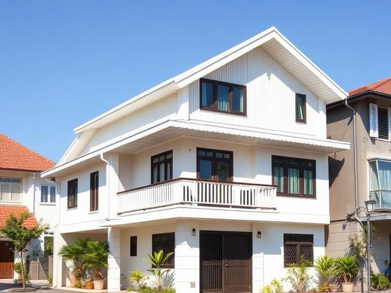 Nhà phố tại TP. Thủ Đức sơn chống nóng mái và tường